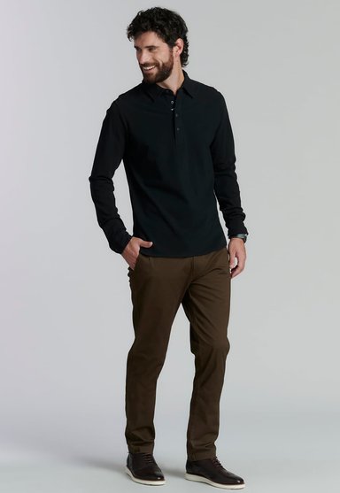 POLERA ALGODÓN HOMBRE FEROUCH NEGRO DENVER FJS BLACK - 2