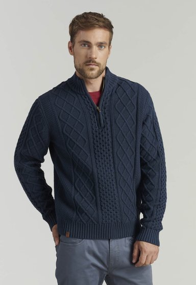 SWEATER HOMBRE FEROUCH AZUL CAMBRIDGE FR MARINE - 1