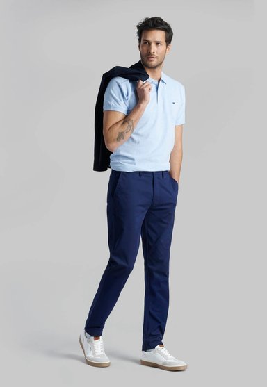 PANTALON TWILL SLIM /33 DK.BLUE - 5