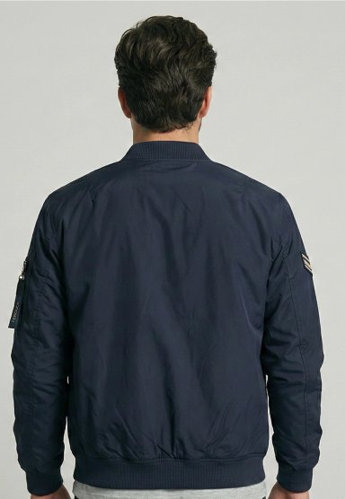 CHAQUETA PILOT BOMBER NAVY - 4