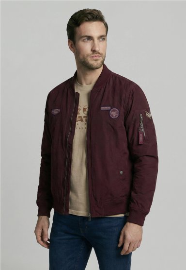 CHAQUETA PILOT BOMBER PLUM - 1