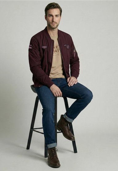 CHAQUETA PILOT BOMBER PLUM - 5