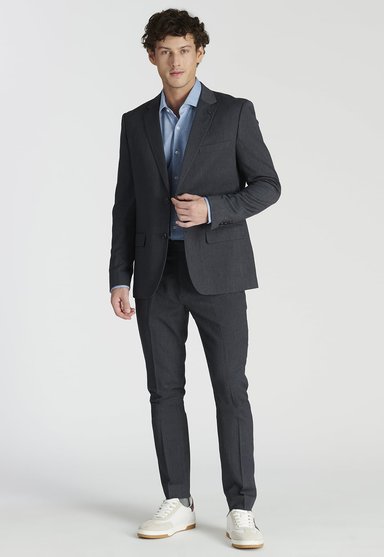 BLAZER HOMBRE NEW MAN GRIS CIERTO BUSINESS GREY - 2