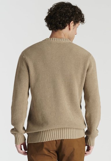 SWEATER ALGODÓN HOMBRE NEW MAN CAFÉ LAGUNA HERITAGE TOASTED MELANGE - 4