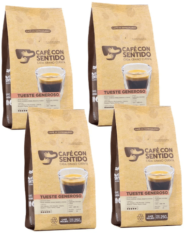 CAFE  CON SENTIDO TUESTE GENEROSO 1 KILO MOLIDO - 1