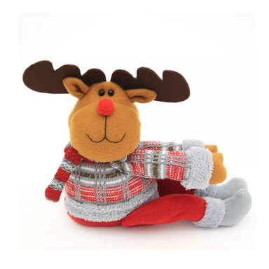 MUÑECO ADORNO DE NAVIDAD TAPADOR DE CORTINA RENO - 1