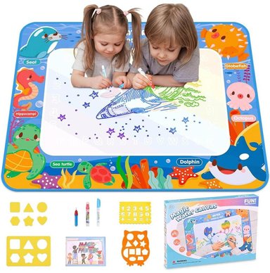ALFOMBRA MAGICA DE DIBUJOS PARA COLOREAR AL AGUA - 1