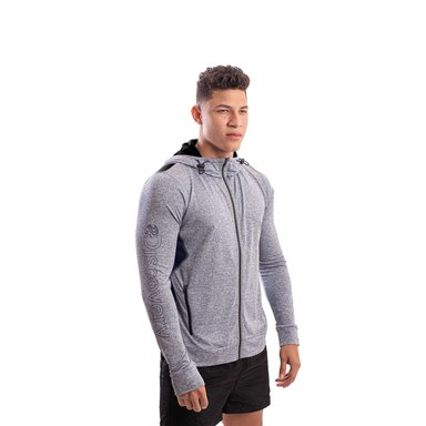 POLERÓN HOMBRE DISCOVERY HOODIE TRAVERSE GRIS - 2