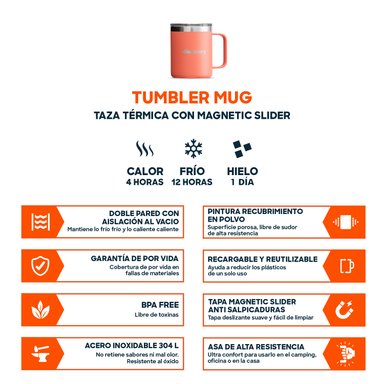 TAZA TERMICA TAPA MAGNETIC SLIDER 350 ML TERMO MUG DISCOVERY - 4