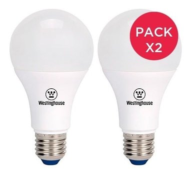 PACK WESTINGHOUSE X2 AMPOLLETA LED BOLA 8W E27 INTENSIDAD LUZ REGULABLE - 1