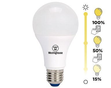 AMPOLLETA LED BOLA A60 10W LUZ CÁLIDA E27 DIM - 1