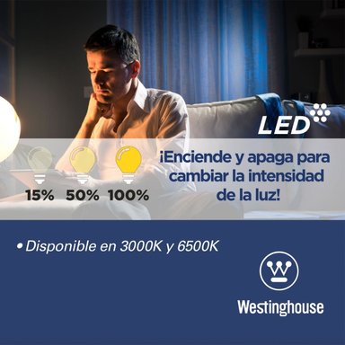 AMPOLLETA LED BOLA A60 10W LUZ CÁLIDA E27 DIM - 3