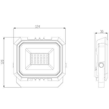 PROYECTOR LED 30W 6500K GRIS - 3