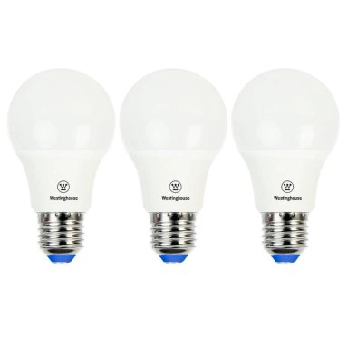 PACK X3 AMPOLLETAS LED BOLA A60 7W LUZ BLANCO FRIO E27 - 1