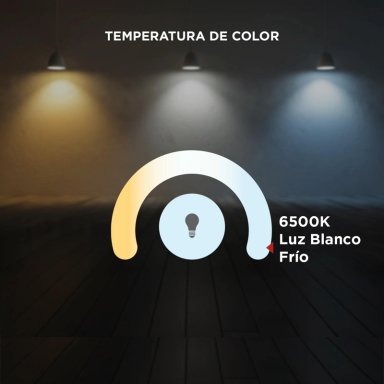 PACK X3 AMPOLLETAS LED BOLA A60 7W LUZ BLANCO FRIO E27 - 2