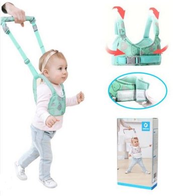 ARNÉS SALÓN DEL ACCESORIO BEBÉ NIÑOS SUJETADOR CAMINAR AJUSTABLE CALIDAD VERDE - 1