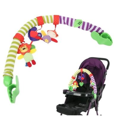 ARCO SONAJERO COCHE BEBE CUNA ESTIMULADOR UNISEX DISEÑOS - 5