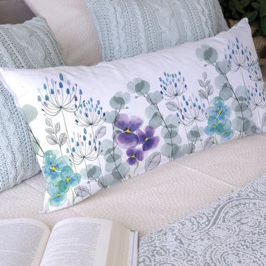 COJÍN ESTAMPADO 40X90 JARDÍN PENSAMIENTOS XL - 2