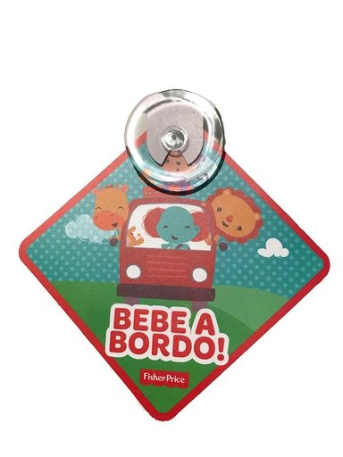 SEÑAL BEBE A BORDO FISHER PRICE - 1