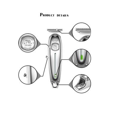 PATILLERA TRIMMER RECARGABLE KEMEI 70 AÑOS KM1949 - 9