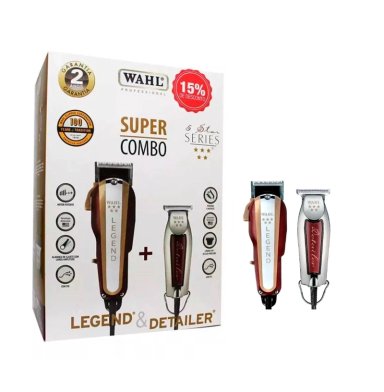 MÁQUINA AFEITAR WAHL BARBER COMBO LEGEND + DETAILER PATILLERA TRIMMER 1 VELOCIDAD - 2