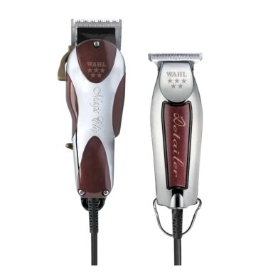 MÁQUINA AFEITAR WAHL COMBO MAGIC CLIP CON CABLE + DETAILER PATILLERA TRIMMER 2 VELOCIDADES - 1