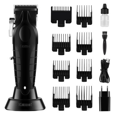 COMBO KEMEI PROFESIONAL DE CORTADORA KM 2296 Y PATILLERA KM 2299 - 4