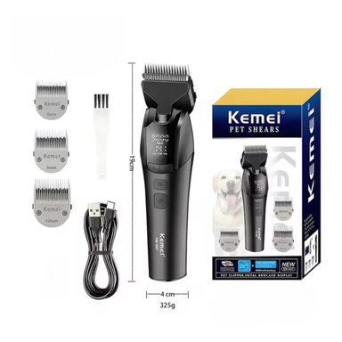 MÁQUINA CORTADORA PELO PERROS Y GATOS KEMEI KM18579000 RPM - 4