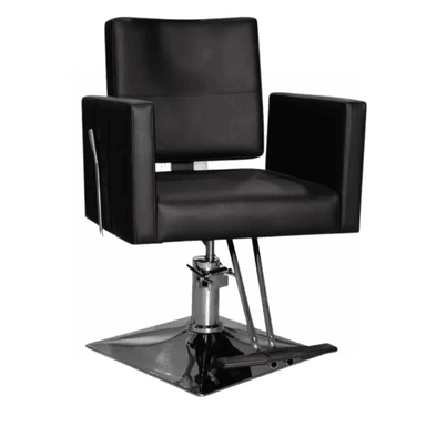 SILLÓN DE BARBERÍA TRADITIONAL RECLINABLE EN COLOR NEGRO - 3