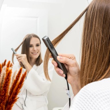 PLANCHA DE CABELLO LIZZE PROFISSIONAL MINI PARA VIAJE 220V - 6