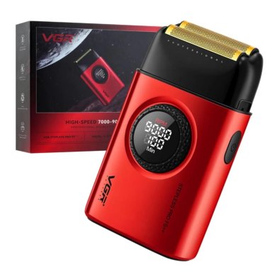SHAVER AFEITADORA PROFESIONAL VGR 377 9000RPM REGULABLE Rojo - 3