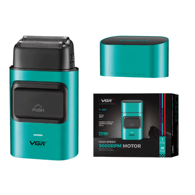 AFEITADORA SHAVER INALAMBRICA VGR PROFESSIONAL V-307 VERDE - 5