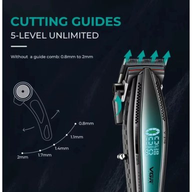 MAQUINA BARBERIA PROFESIONAL CORTA PELO VGR V-270 9000 RPM - 6