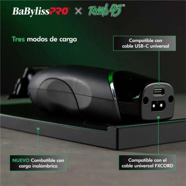 TRIMMER PATILLERA BABYLISSPRO X TOMB 45 CARGA INALAMBRICA - 5