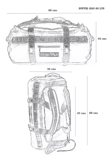 BOLSO MOCHILA 60 L IMPERMEABLE CAMPING TREKKING - DRYSAFE V - 5