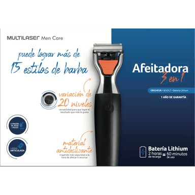 AFEITADORA INALAMBRICA MULTILASER 3 EN 1 EB024 - 3