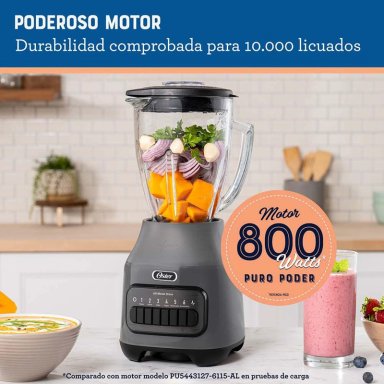 LICUADORA OSTER BLSTPEG-GPB 800 W 1500 ML VASO VIDRIO 6 VEL - 6