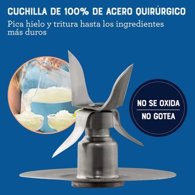 LICUADORA OSTER BLSTPEG-GPB 800 W 1500 ML VASO VIDRIO 6 VEL - 8