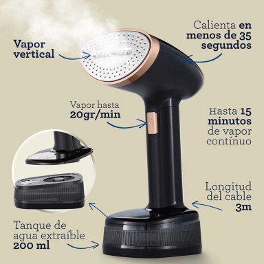 PLANCHA OSTER VERTICAL VAPORIZADOR GCSTF300 NEGRO - 9