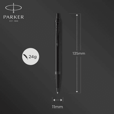 BOLIGRAFO PARKER IM ACHROMATIC NEGRO MATE TINTA NEGRA - 4