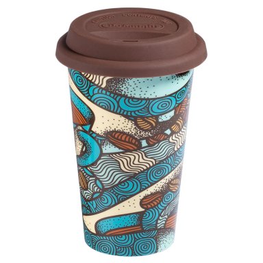 MUG TAZA CERAMICA DOBLE PARED DELONGHI GRANOS 300 ML - 1