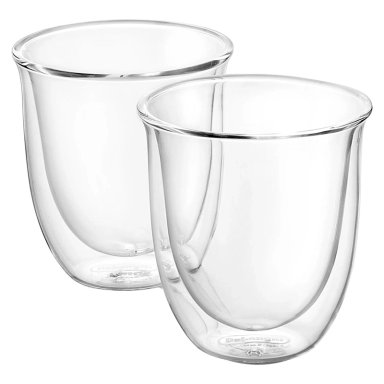 SET VASOS CAFE CAPPUCCINO DELONGHI 2 UNIDADES 270 ML - 1