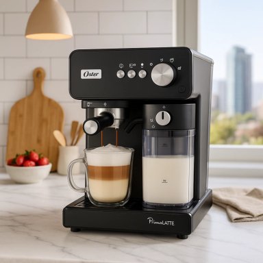 CAFETERA AUTOMATICA OSTER PRIMALATTE NUEVO MODELO 2025 NEGRA - 4