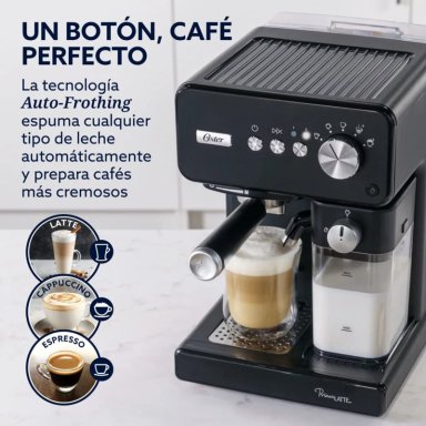 CAFETERA AUTOMATICA OSTER PRIMALATTE NUEVO MODELO 2025 NEGRA - 9