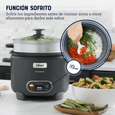 ARROCERA OSTER 12 TAZAS SOFRITO Y VAPORERA MOD 2212406 - 6