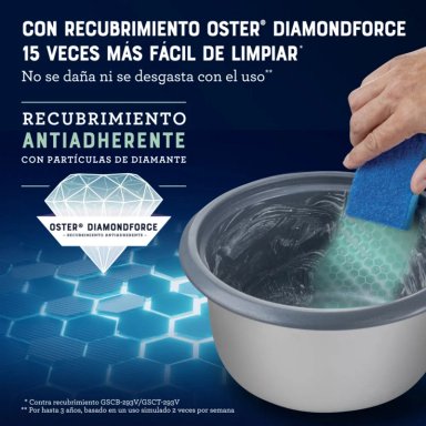ARROCERA OSTER 12 TAZAS SOFRITO Y VAPORERA MOD 2212406 - 8