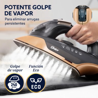 PLANCHA OSTER PRESSXPRESS BASE DIAMANTE XL VAPOR 240G - 4