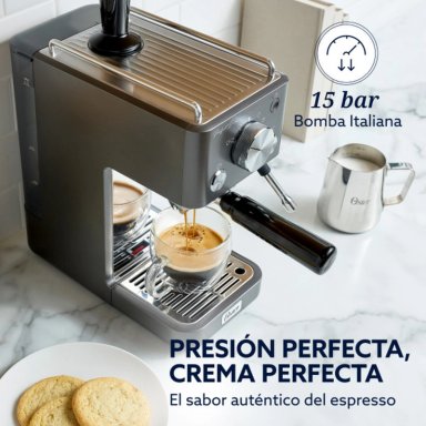 CAFETERA ESPRESSO OSTER PERFECT BREW 15 BARES 58 MM COMPACTA - 5