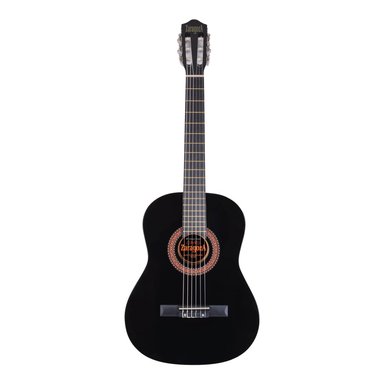 GUITARRA CLÁSICA 39 CUERDA DE NYLON NEGRA ZARAGOZA - 1