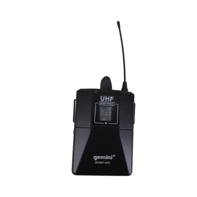 SET 4 MICROFONOS INALAMBRICOS UHF CINTILLO - SOLAPA LAVALIER GEMINI WUBP-4HL - 2
